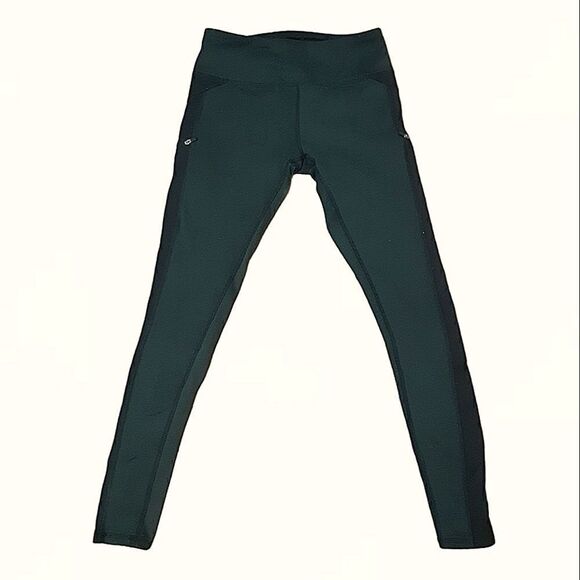 Zobha Dark Green Herringbone Leggings - Picture 4 of 7